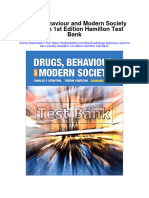 Drugs Behaviour and Modern Society Canadian 1st Edition Hamilton Test Bank
