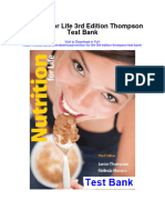 Nutrition For Life 3rd Edition Thompson Test Bank