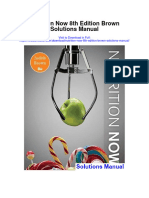 Nutrition Now 8th Edition Brown Solutions Manual