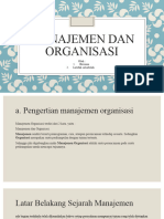 Manajemen Dan Organisasi