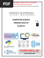 XI-CS Study Material 2023-24