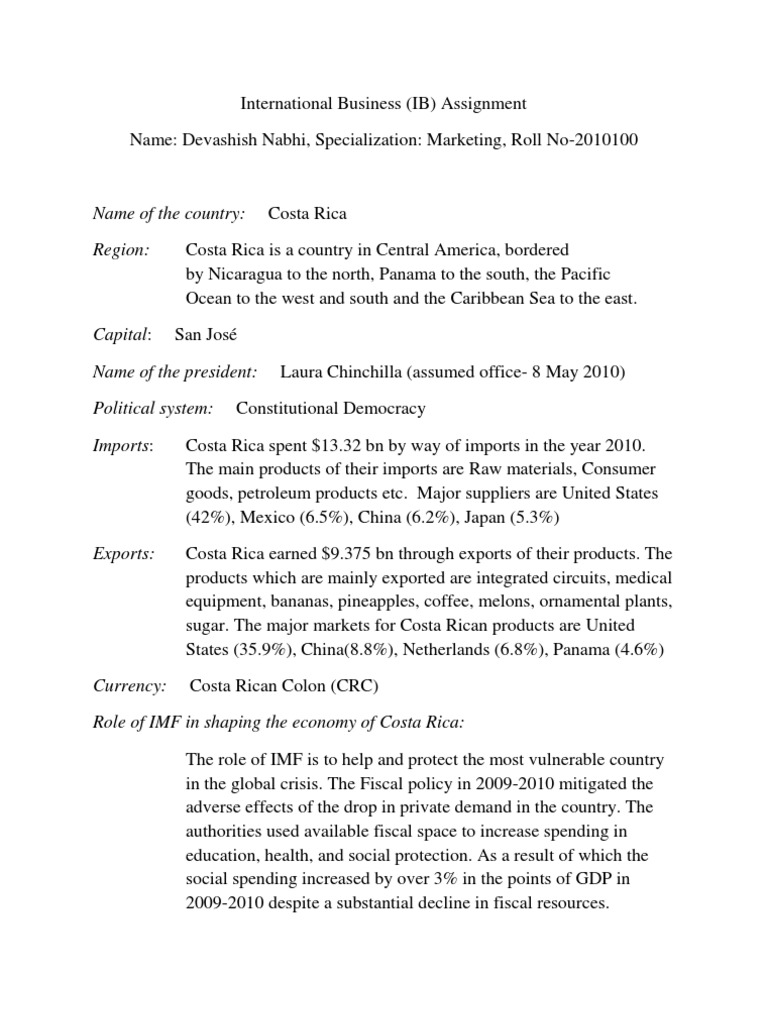Реферат: Costa Rica Essay Research Paper Costa Ricaby