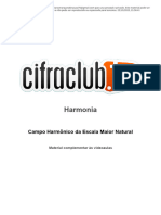Campo Harmonico Da Escala Maior Natural-Cifra Club