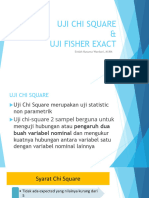 UJI CHI SQUARE & FISHER'S EXACT