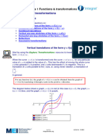 Pure Mathematics 1 Functions Transformations Notes and Examples