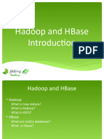 Hadoop and HBase