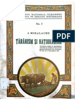 Partidul National Taranesc - Ion Mihalache - Taranism Si Nationalism