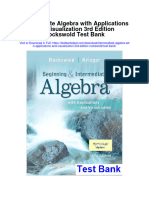 Intermediate Algebra With Applications and Visualization 3rd Edition Rockswold Test Bank