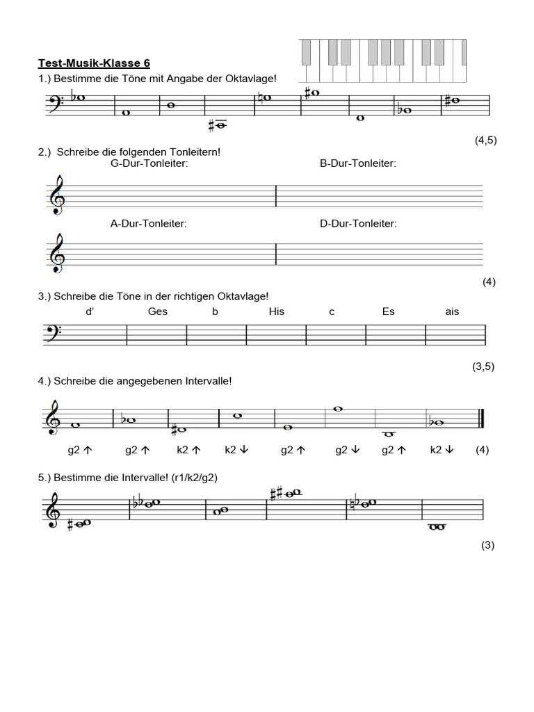 Test Musik Klasse 6 | PDF