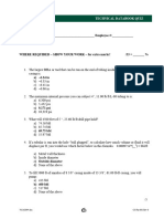 Technical Databook Quiz KEY v3 (US)
