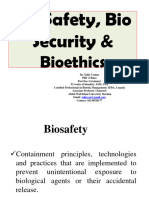 Bio Safety and Bio Ethics