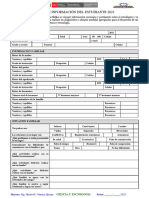 Ficha de Información Del Estudiante 2023