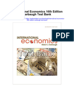 International Economics 16th Edition Carbaugh Test Bank