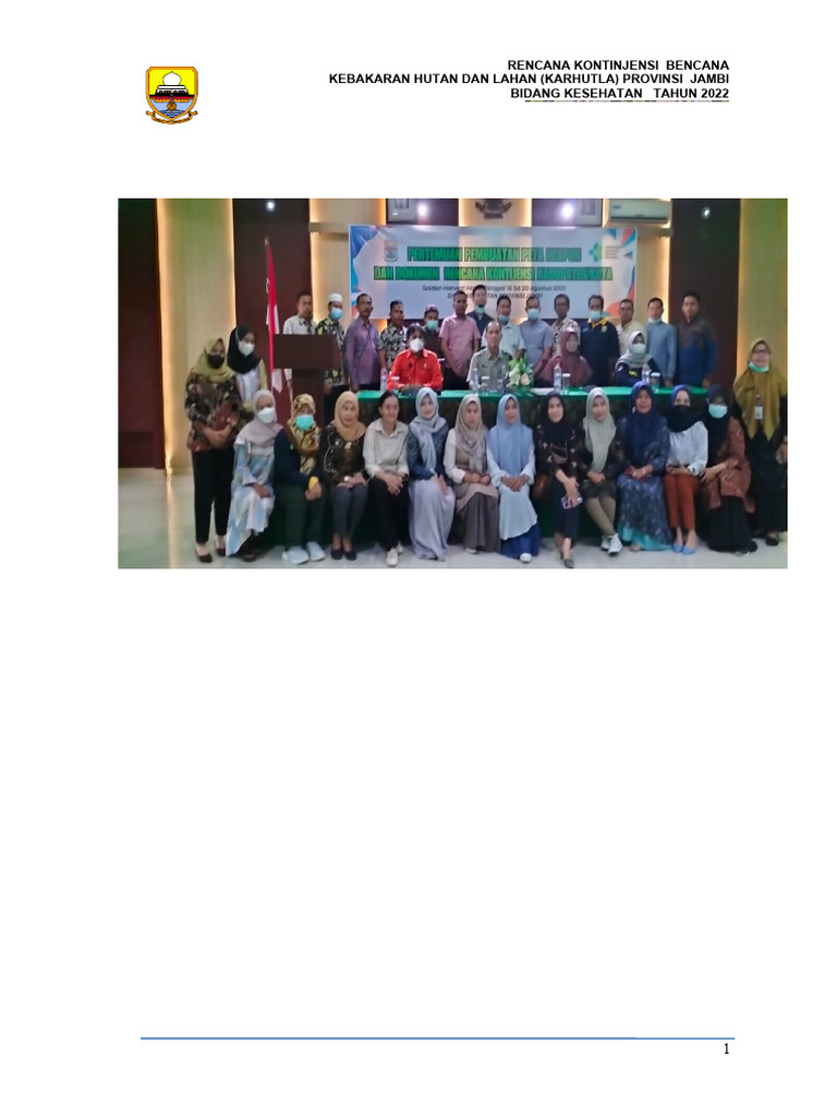Kontinjensi Kebakaran Hutan Jambi 2022 | PDF