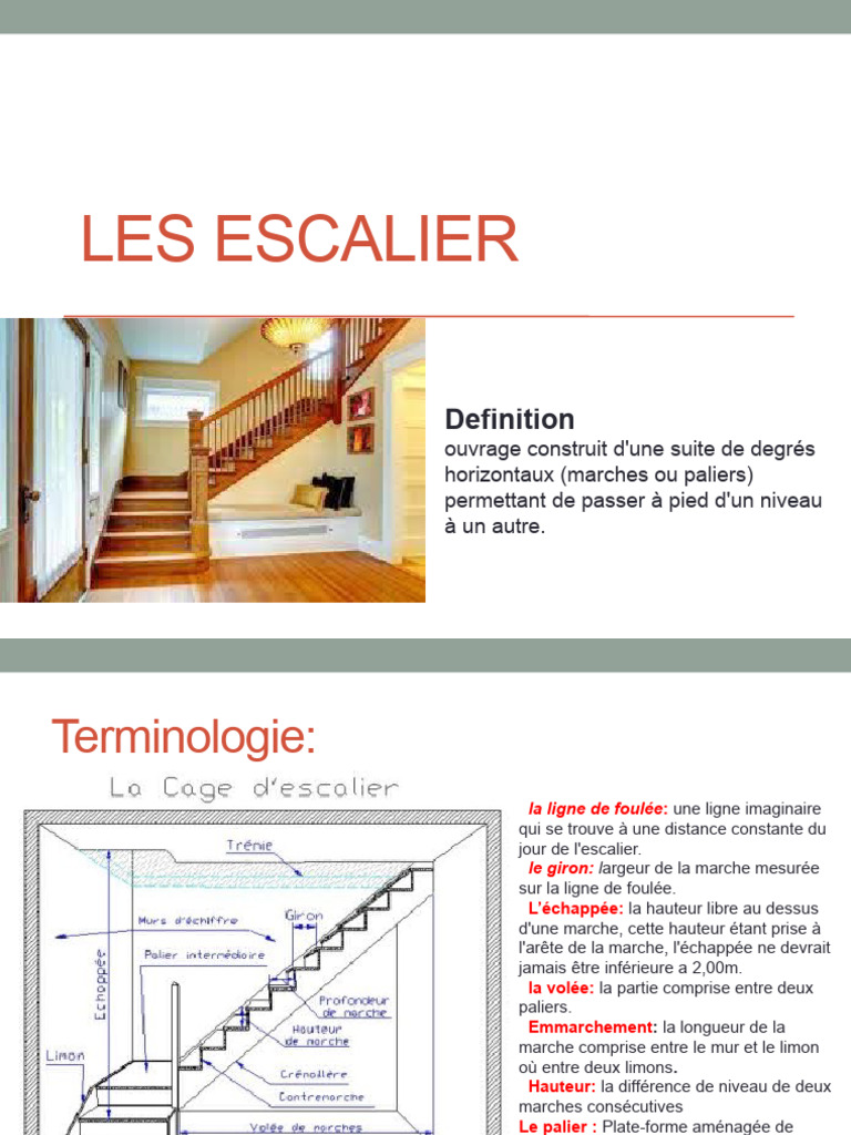 Définition et types d'escaliers PDF — free download