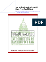 Introduction To Bankruptcy Law 6th Edition Frey Test Bank