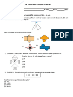 Avaliação Diagnóstica 4º Ano - Matemática Fev