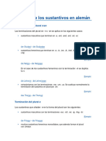 El Plural de Los Sustantivos en Alemán