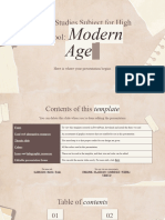 Social Studies Subject For High School - Modern Age by Slidesgo
