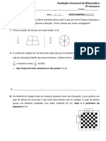 Avaliação de Matemática