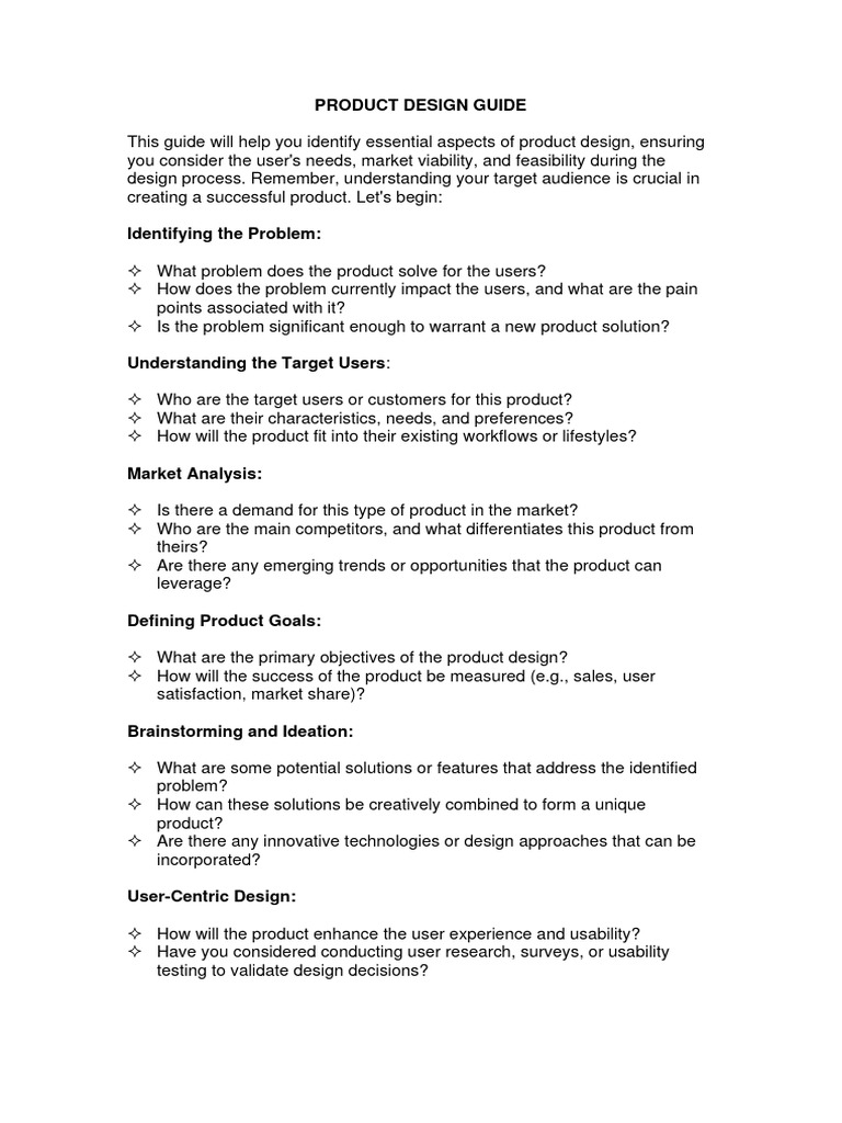 Product Design Guide PDF