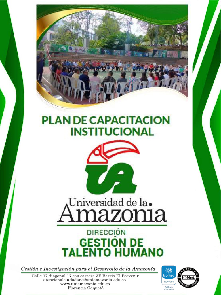 Plan de Capacitacion Institucional | PDF | Evaluación | Aprendizaje