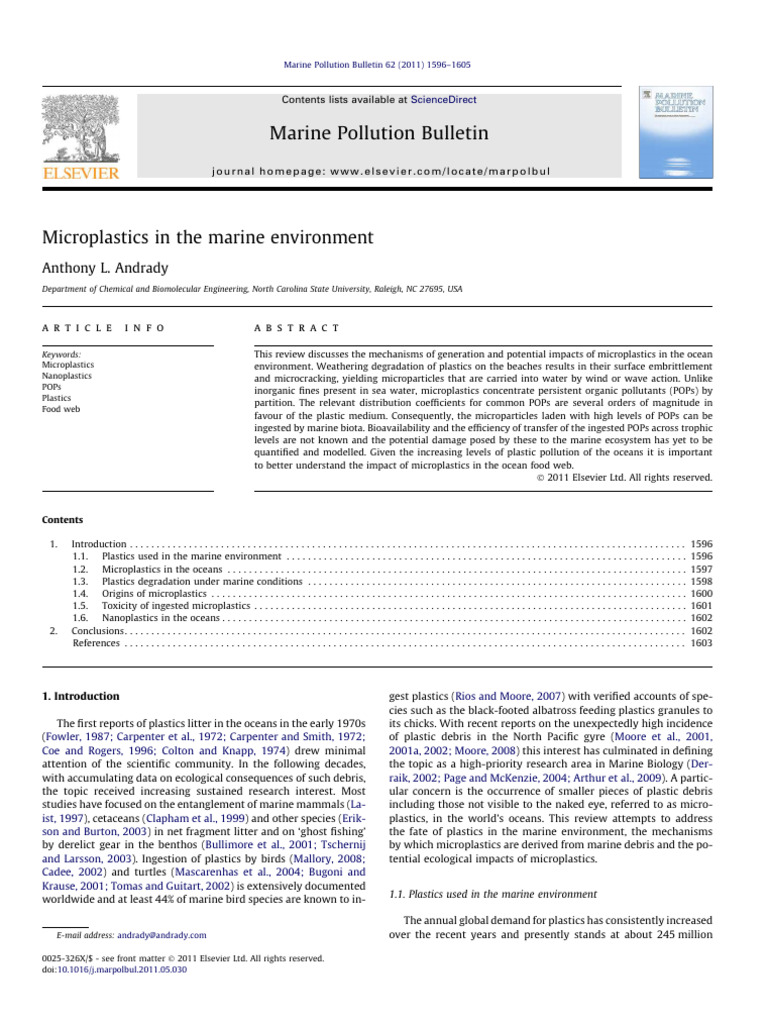 Microplastics and Marine Ecosystems | PDF | Biodegradation | Plastic