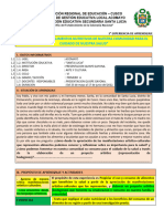 3° Experiencia de Aprendizaje 1° Grado