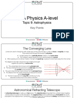 Key Points - Section 9 Astrophysics - AQA Physics A-Level