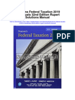 Pearsons Federal Taxation 2019 Individuals 32nd Edition Rupert Solutions Manual