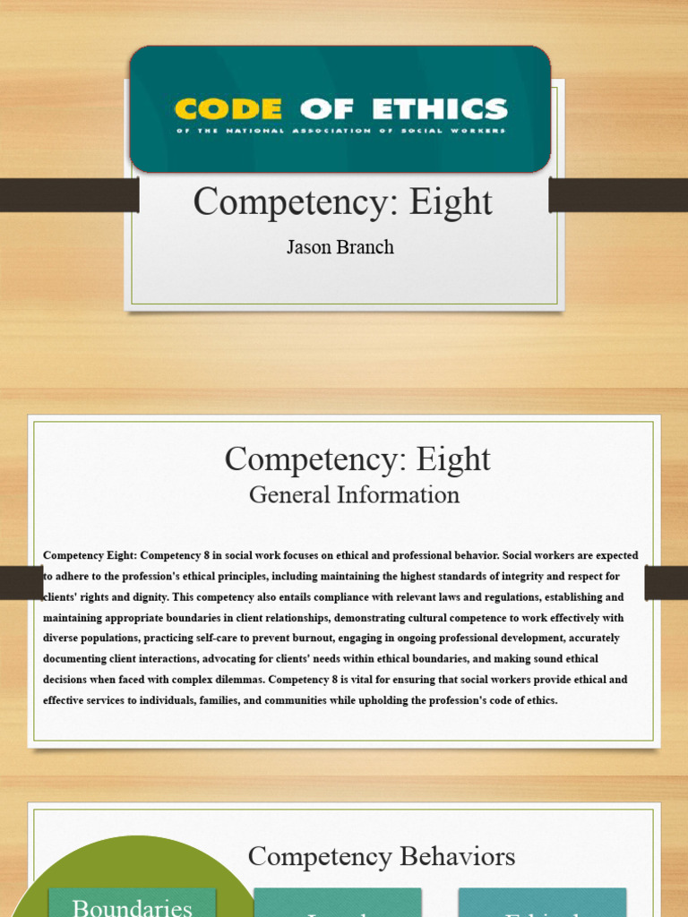 Competency 8 Powerpoint | PDF | Social Work | Profession