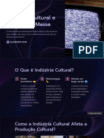 Industria Cultural e Cultura de Massa
