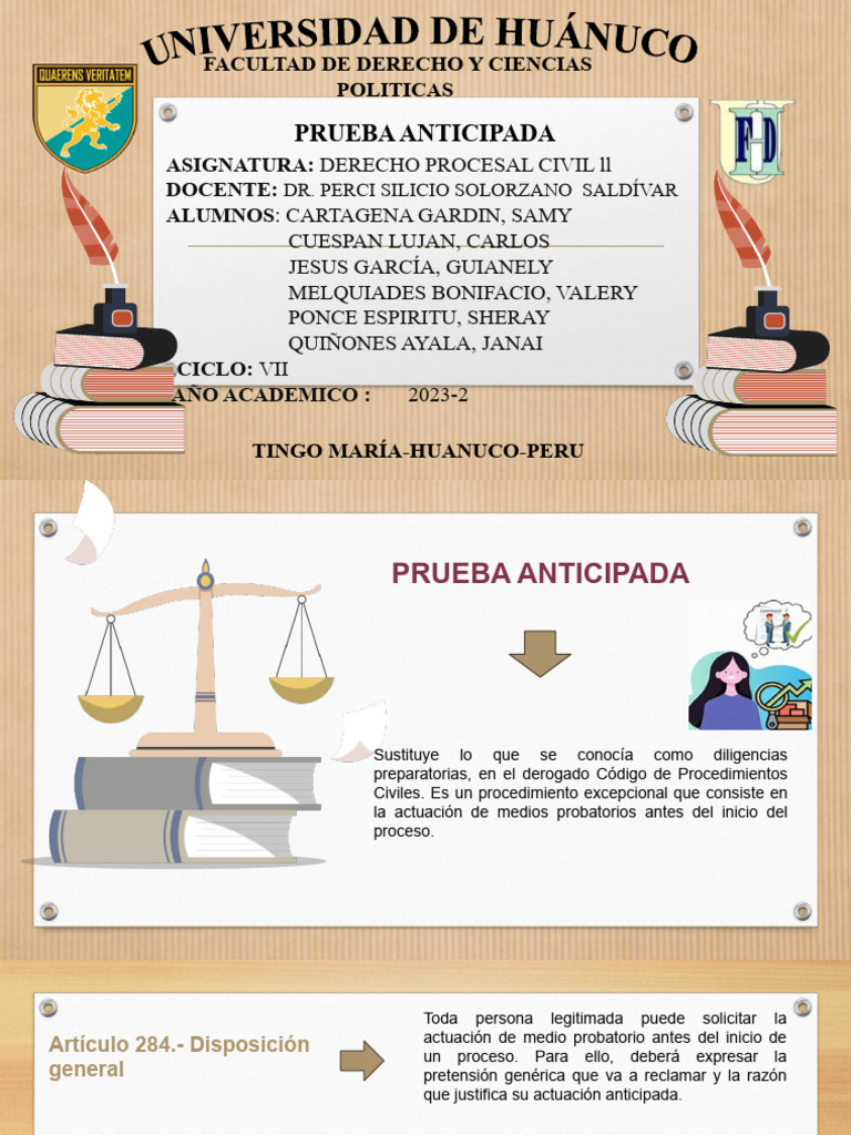 Prueba Anticipada | PDF | Juez | Confesión (ley)