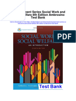 Empowerment Series Social Work and Social Welfare 8th Edition Ambrosino Test Bank