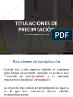 Valoraciones de Precipitación