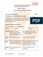 Important Questions For CBSE Class 11 Business Studies Chapter 8 - Sources of Business Finance