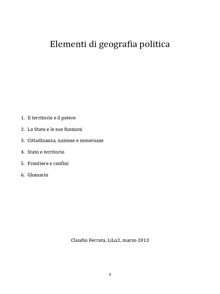 Geopolitica, la relazione fra geografia fisica, geografia umana e l'azione  politica