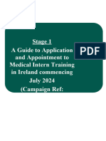 2024 A Guide To Application and Appointment To Intern Training in Ireland Stage 1 Amended