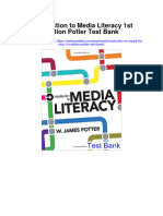 Introduction To Media Literacy 1st Edition Potter Test Bank