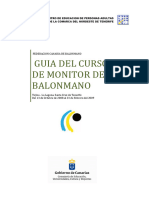 Programa Del Curso de Monitor de Balonamano