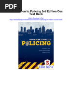 Introduction To Policing 3rd Edition Cox Test Bank