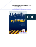 Introduction To Policing 3rd Edition Cox Test Bank