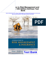 Introduction To Risk Management and Insurance 10th Edition Dorfman Test Bank