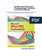Enhanced Microsoft Office 2013 Illustrated Fundamentals 1st Edition Hunt Solutions Manual