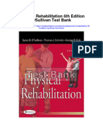 Physical Rehabilitation 6th Edition Osullivan Test Bank