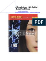 Biological Psychology 13th Edition Kalat Test Bank