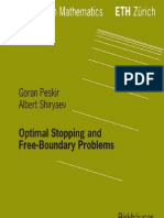 Shiryaev A., Peskir G. Optimal Stopping and Free-Boundary Problems S