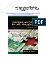 Investment Analysis and Portfolio Management 10th Edition Reilly Test Bank