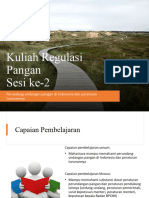 Kuliah Regulasi Pangan Sesi 2