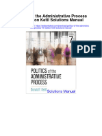 Politics of The Administrative Process 7th Edition Kettl Solutions Manual